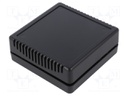 Enclosure: multipurpose; X: 100mm; Y: 100mm; Z: 35mm; vented; ABS
