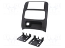 Radio mounting frame; Jeep; 2 DIN; matt black