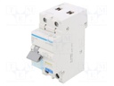 RCBO breaker; Inom: 16A; Ires: 30mA; Max surge current: 250A; DIN