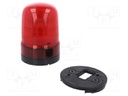 Signaller: lighting; red; SL10; 90÷250VAC; Light source: LED; IP23