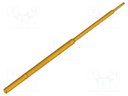 Test probe socket; Operational spring compression: 2.5mm; 2A