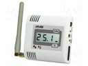 Sensor: temperature and humidity; Mounting: for wall mounting