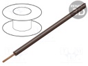 Wire; stranded; Cu; 1x0,14mm2; PVC; brown; 60V; -10÷85°C; 100m