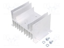 Heatsink: extruded; L: 67mm; W: 121mm; H: 76mm; aluminium; raw