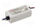Power supply: switched-mode; LED; 7W; 5VDC; 1.4A; 90÷264VAC; IP42