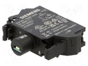 Illuminating unit; 22mm; 3SU1.5; -25÷70°C; Illumin: LED; front