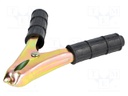 Crocodile clip; 200A; Grip capac: max.25mm; Overall len: 110mm