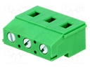 PCB terminal block; angled 90°; 7.5mm; ways: 3; on PCBs; 2.5mm2