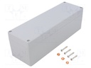Enclosure: multipurpose; X: 80mm; Y: 250mm; Z: 80mm; S-8100; IP66