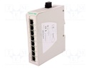 Industrial module: switch Ethernet; unmanaged; 9.6÷32VDC; RJ45