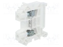 Splice terminal: rail; 0.5÷6mm2; ways: 1; terminals: 2; white; TS35