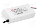 Power supply: switched-mode; LED; 39.9W; 34÷57VDC; 700mA; IP42