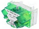 Contact block; 30mm; 9001K; Contacts: NO