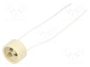 Lampholder: for halogen lamp; GU10; Mat: ceramics; 150mm