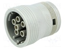 Connector: wire-wire; AHD; plug; female; PIN: 6; Locking: bayonet