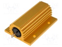 Resistor: wire-wound; with heatsink; screw; 1Ω; 100W; ±5%; 50ppm/°C