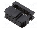 Plug; IDC; female; PIN: 10; without strain relief; IDC; 1.27mm