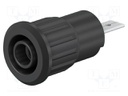 Socket; 4mm banana; 24A; 1kV; Cutout: Ø12.2mm; yellow; insulated