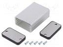 Enclosure: with panel; 1455; X: 45mm; Y: 25mm; Z: 60mm; aluminium