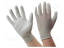 Protective gloves; ESD; S; ANSI/ESD SP15.1; beige