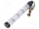 Signaller: signalling column; continuous light; Usup: 24VDC; LED