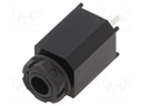 Socket; Jack 6,3mm; female; straight; THT; Series: S1V