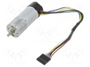 Motor: DC; with encoder,with gearbox; LP; 6VDC; 2.4A; 120rpm; 101g