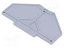 End piece; Application: PPV,PRV; ways: 4; grey; -25÷70°C; UL94V-0
