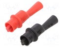 Crocodile clip; 15A; 4mm; 1kV