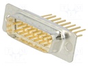 D-Sub; PIN: 15; socket; male; on PCBs; angled; THT