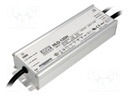 Power supply: switched-mode; LED; 120W; 12VDC; 10A; 90÷305VAC; IP67