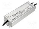 Power supply: switched-mode; LED; 150W; 54÷108VDC; 1400mA; IP67