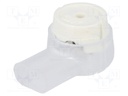 Quick splice; Scotchlok; IDC; 19AWG÷26AWG; white; 0.4÷0.9mm