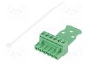 Pluggable terminal block; 5.08mm; ways: 6; straight; plug; female