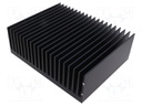 Heatsink: extruded; grilled; black; L: 250mm; W: 176mm; H: 98mm