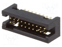 Socket; IDC; male; PIN: 20; straight; THT; gold flash; 1.27mm