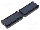 Ferrite: two-piece; for flat cable; A: 33.5mm; B: 17.5mm; C: 26mm
