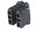 Contact block; 22mm; Harmony XB5; -25÷70°C; front fixing