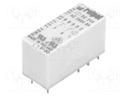 Relay: electromagnetic; DPDT; Ucoil: 24VDC; 8A/250VAC; 8A/24VDC; 8A