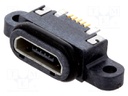 Socket; USB B micro; SMT; PIN: 5; with seal; USB 2.0; IPX7