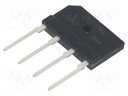 Bridge rectifier: single-phase; Urmax: 1kV; If: 8A; Ifsm: 200A; flat