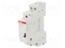 Relay: installation; bistable; NO x2; Ucoil: 230VAC; Ucoil: 110VDC