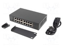Switch Ethernet; Gigabit Ethernet; PnP,LED status indicator