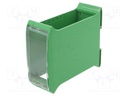Enclosure: for DIN rail mounting; ABS