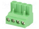 Pluggable terminal block; 5mm; ways: 4; straight; plug; female