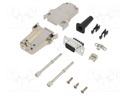 D-Sub; PIN: 9; female; shielded,with strain relief; straight