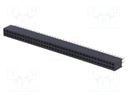 Socket; pin strips; female; PIN: 80; straight; 1.27mm; THT; 2x40