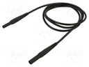 Test lead; 19A; banana socket 4mm,banana plug 4mm; insulated