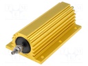 Resistor: wire-wound; with heatsink; screw; 1Ω; 300W; ±5%; 50ppm/°C