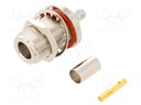 Socket; N; female; straight; 50Ω; B9258,LMR240,RG-8X; crimped